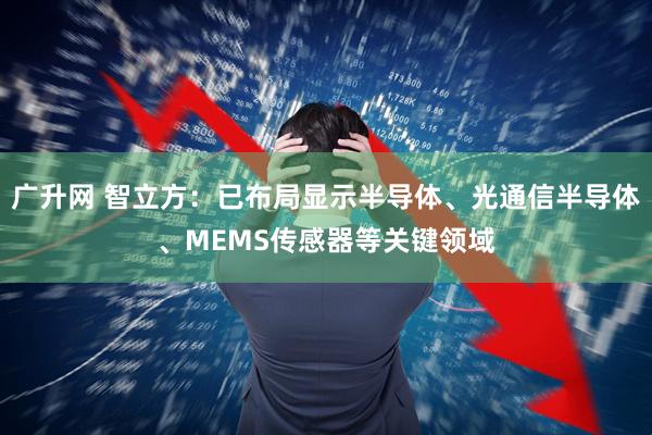 广升网 智立方：已布局显示半导体、光通信半导体、MEMS传感器等关键领域