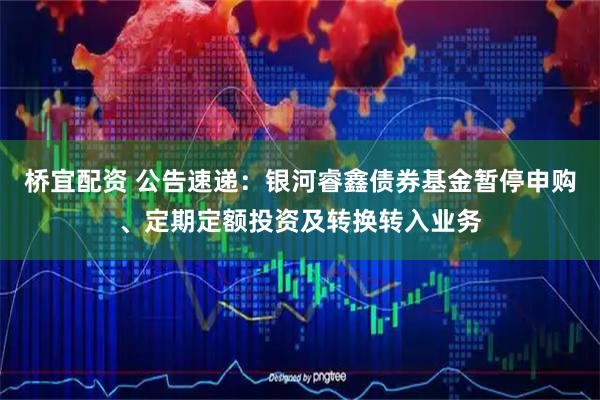 桥宜配资 公告速递：银河睿鑫债券基金暂停申购、定期定额投资及转换转入业务